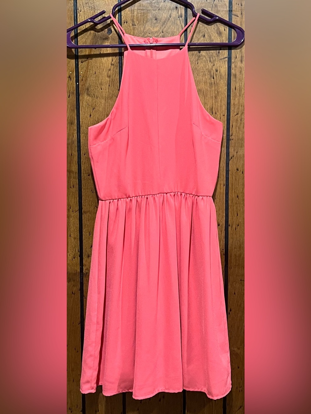 No brand tag size S, Coral Pink Women’s Sundress